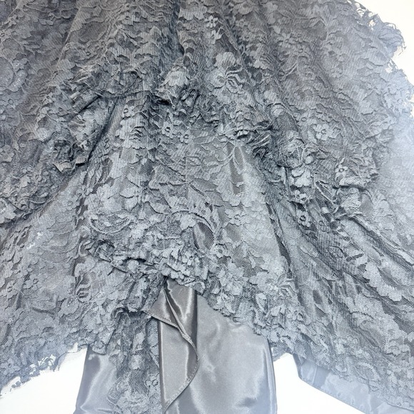 Vtg Fredericks Hollywood Black Lace Formal Dress 7/8 Gothic Victorian Ren Prom - Picture 14 of 16